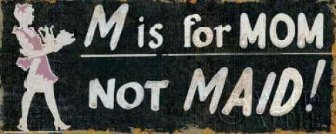 M is for Mom Canvas Art - Pela Studio (24 x 48)