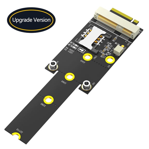 M key NVMe M.2 SSD interface convert to mini PCIe slot adapter for WWAN Module to desktop PC Solution NANO SIM card Socket