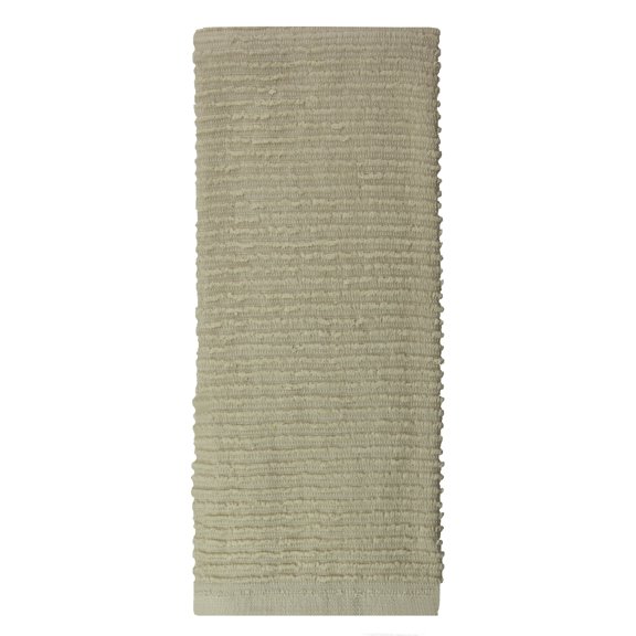 MÜkitchen Cotton Ridged Towel - Oatmeal Set of 2