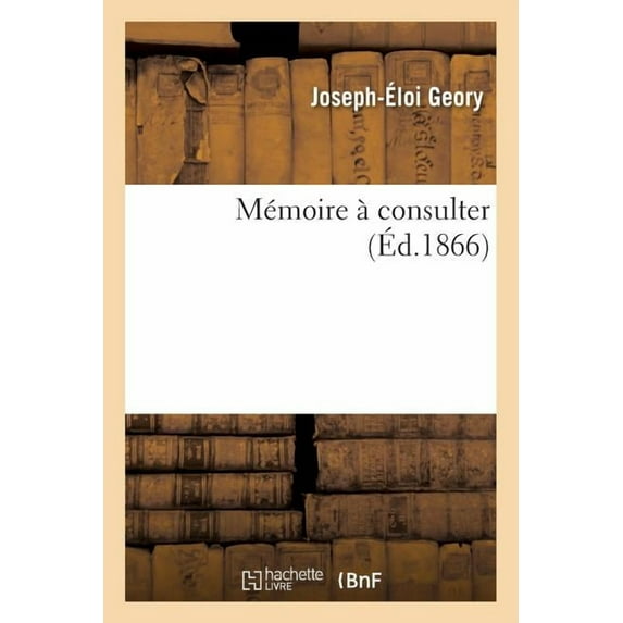 Mémoire À Consulter (Paperback)