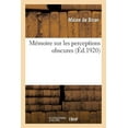 thumbnail image 1 of Memoire Sur Les Perceptions Obscures, 1 of 1