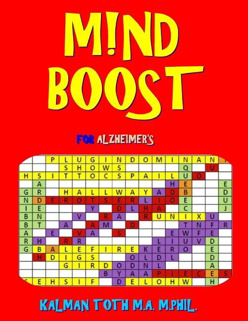 M!nd Boost for Alzheimer's: 132 Entertaining &amp; Therapeutic Large Print Word Search Puzzles, (Paperback)