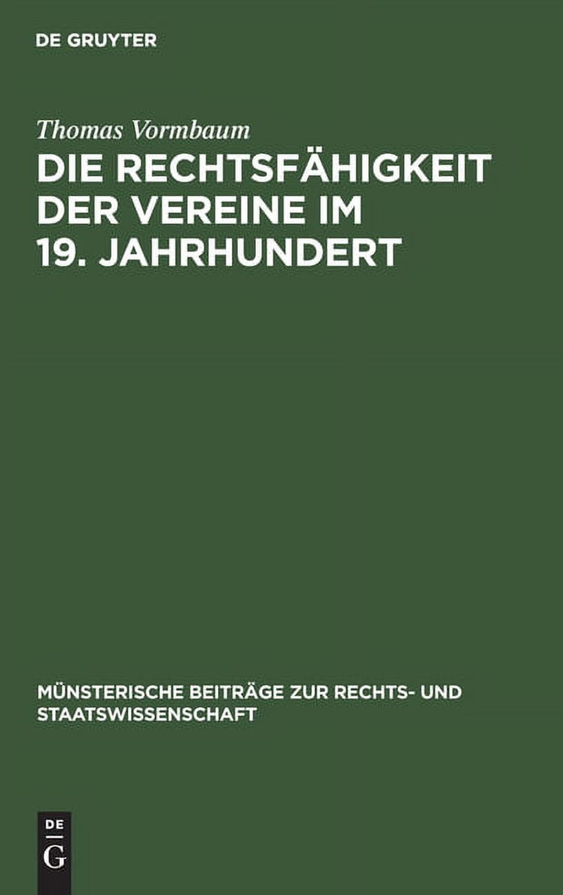 Münsterische Beiträge Zur Rechts- Und Staatswissenschaft: Die ...