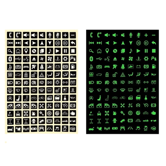 Optimised Sticker M optimized 1 Set Of Car Stickers Noctilucent Multi-function Universal ...