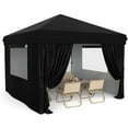 thumbnail image 1 of M optimized 10' x 10' Pop Up Canopy Tent, Outdoor Pop Up Commercial Canopy with 4 Removable Sidewalls, Heavy Duty Commercial Instant Tent for Farmer Market, Craft Fair, Event, Vendor, 1 of 5