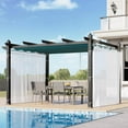 thumbnail image 1 of M optimized 10x13 FT Retractable Outdoor Pergola with Canopy and Side Mesh, Upgraded Aluminum Pergola, Modern Pavilion for Backyard, Patio, Porch, Grape Trellis, 1 of 7