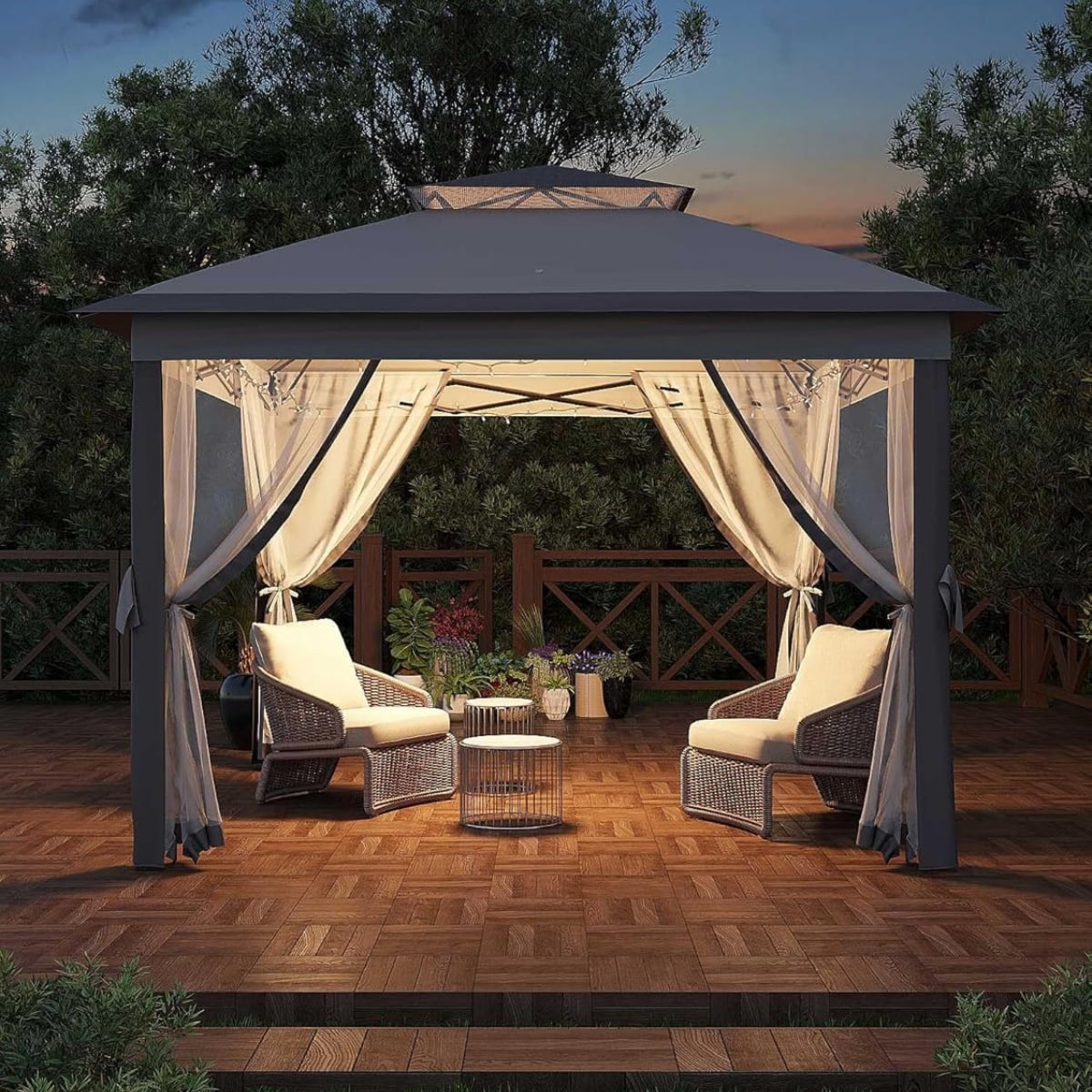 Ozark Trail 12' x 12' Dual Peak Canopy (144-square feet