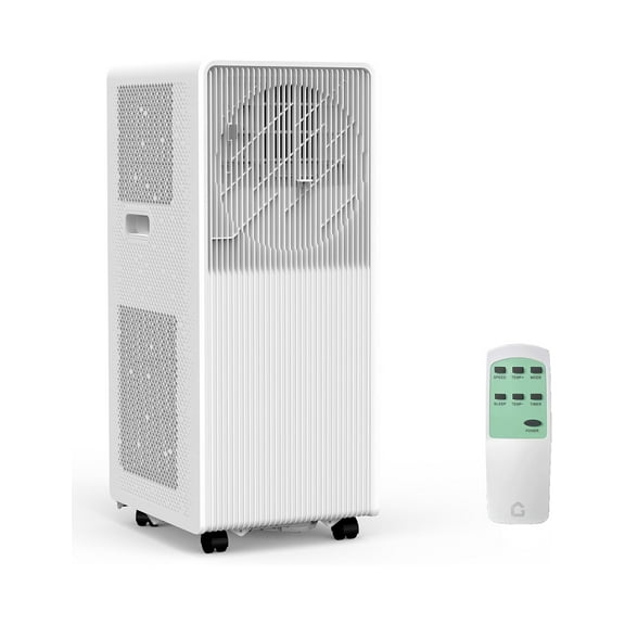 M optimized 12,000 BTU Drainage-free Portable Air Conditioner for Indoor Rooms, 3-in-1 AC Unit for Bedroom 190-250 Sq.Ft, Dehumidifier, Fan, Sleep Mode, 24 Timer, Remote Control, Window Kits