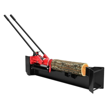 M optimized 12 Ton Hydraulic Log Splitter Wood Cutter, Manual Log Splitter with Horizontal Full Steel Beam & Built-in Wheel