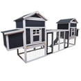 thumbnail image 1 of M optimized 124" Chicken Coop with Sloping Design Weatherproof Asphalt Roof Large Hen Cage for Chicken Rabbits Ducks, 1 of 9