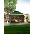 thumbnail image 1 of M optimized 12x12 FT Pop Up Gazebo Instant Canopy Tent with Netting 4 Stanbags Outdoor Shelter for Lawn, Garden, Backyard, Deck, 1 of 6