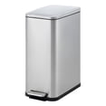 thumbnail image 1 of M optimized 50 L / 13 Gal Hands-Free Stainless Steel Commercial/Kitchen Step Trash Can, Slim Rectangular Fingerprint-Resistant Soft Close Lid Garbage Can, 1 of 7