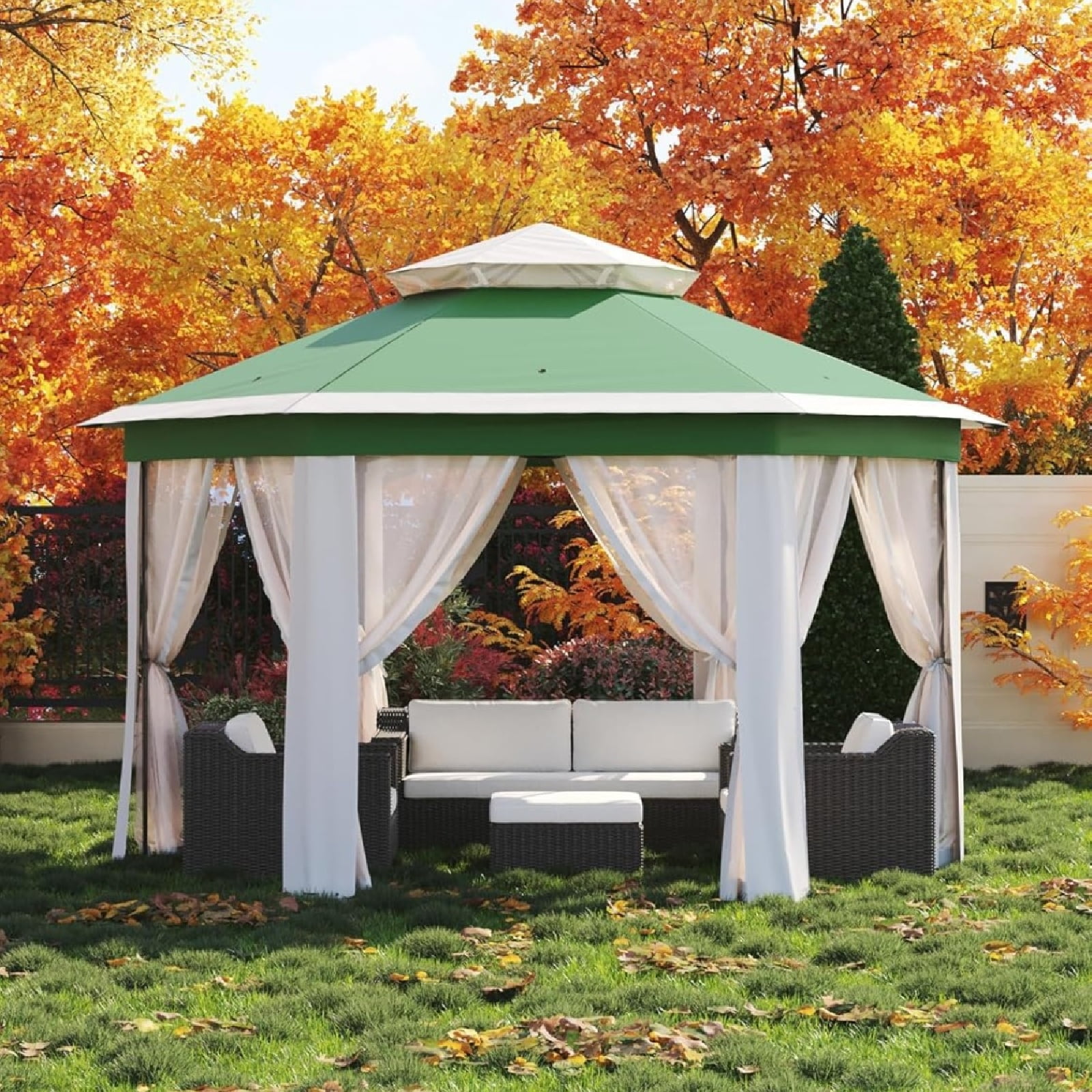 Coleman 16' x 8' Straight Leg Instant Canopy / Gazebo (128