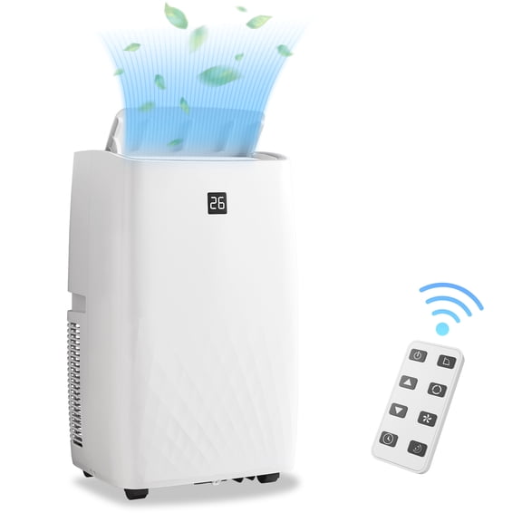 M optimized 14K BTU Portable Air Conditioner with Cooling, Dehumidifier, Fan 3-in-1 Room Air Conditioner, Sleep Mode/24 H Timer, Cools up to 750 Sq. Ft. for Home Office