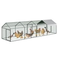 thumbnail image 1 of M optimized 160"x40"x40" Large Chicken Coop, 4 Compartments Chicken Run with 4 Doors & Waterproof Cover, Walk in Poultry Cage for Hen, Rabbit, Duck, Goose, 1 of 7