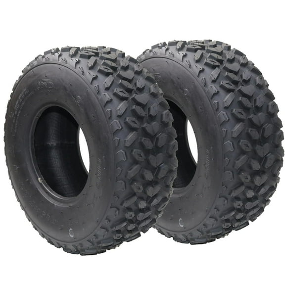 M optimized 19x7-8 ATV Tires, 4PR All Terrain 19x7-8 TL ATV UTV Trail Sand Mud Off-Road Tires, Tubeless, Set of 2, Black