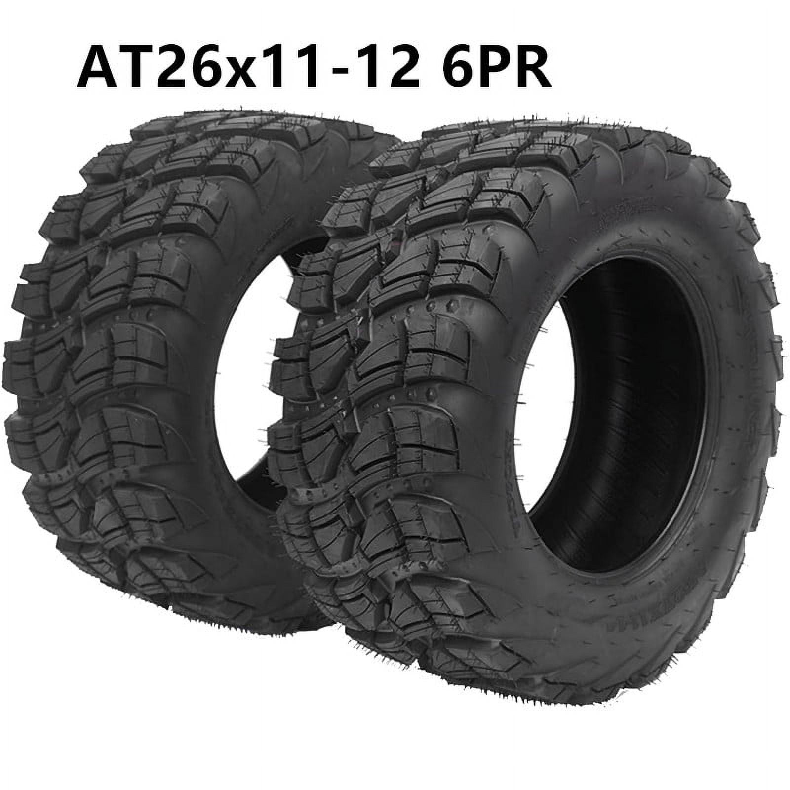 M optimized 2 Pack 26x11-12 ATV Tires 6 Ply All Terrain Tires 26x11-12