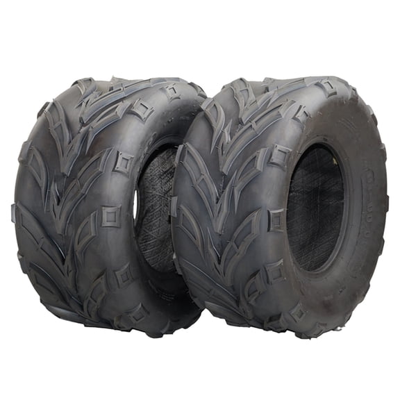 M optimized 2 Pack All-Terrain Tires 22X10.00-10 ATV Tires, 10 Rim ATV/UTV Tires, 4PR Mud Trail Tires Tubeless, QD116 Black