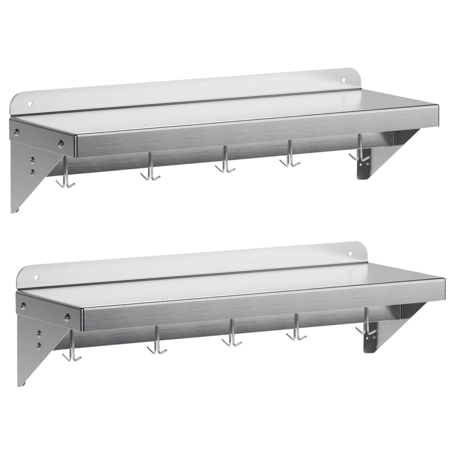 M optimized 2 Pack Commercial Stainless Steel Shelf 12x24, 12x36 Inches