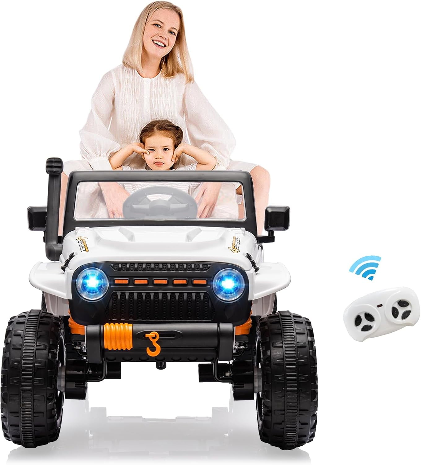 M optimized 24V Ride On Car for Kids, 2 Seater Electric Truck with ...