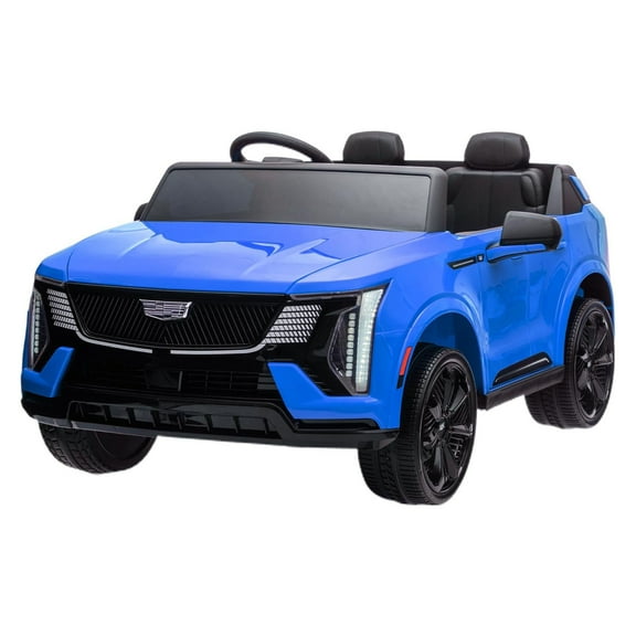 M optimized 24V Ride On Car, Licensed Cadillac Battery Powered Electric Vehicle w/Remote Control, 2 Seater, 4-Wheel Shock Absorbers, Smooth Start, Music, LED Lights for Boys Girls