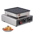 thumbnail image 1 of M optimized 25pcs Mini Dutch Pancakes Maker Machine, 850W Commercial Electric Waffle Machine Non-Stick Dorayaki Maker Mini Pancakes Maker with 50-300℃ Temperature Timer Separate Control, 1 of 8