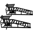 thumbnail image 1 of M optimized 2PCS Auto Car Truck Service Ramps Lifts 12000lbs / 5T Garage Car Lift Hydraulic Ramps, Portable Car Ramps for Oil Changes High Lift, Lift Repair Frame Lift Height Adjust 9.8"-15", 1 of 5