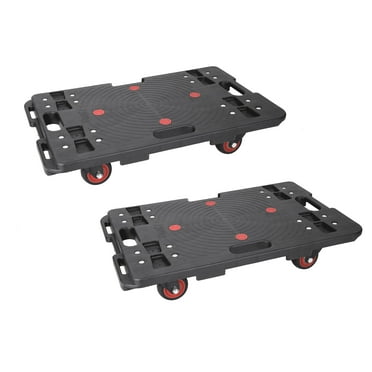 M optimized 2Pcs Moving Dolly, Heavy Duty Furniture Rolling Mover, Interlocking Moving Dolly with 4 Wheels for Couch Boxes Heavy Items, 23.6 x 15.9 inch 330 Lbs Capacity Each Count