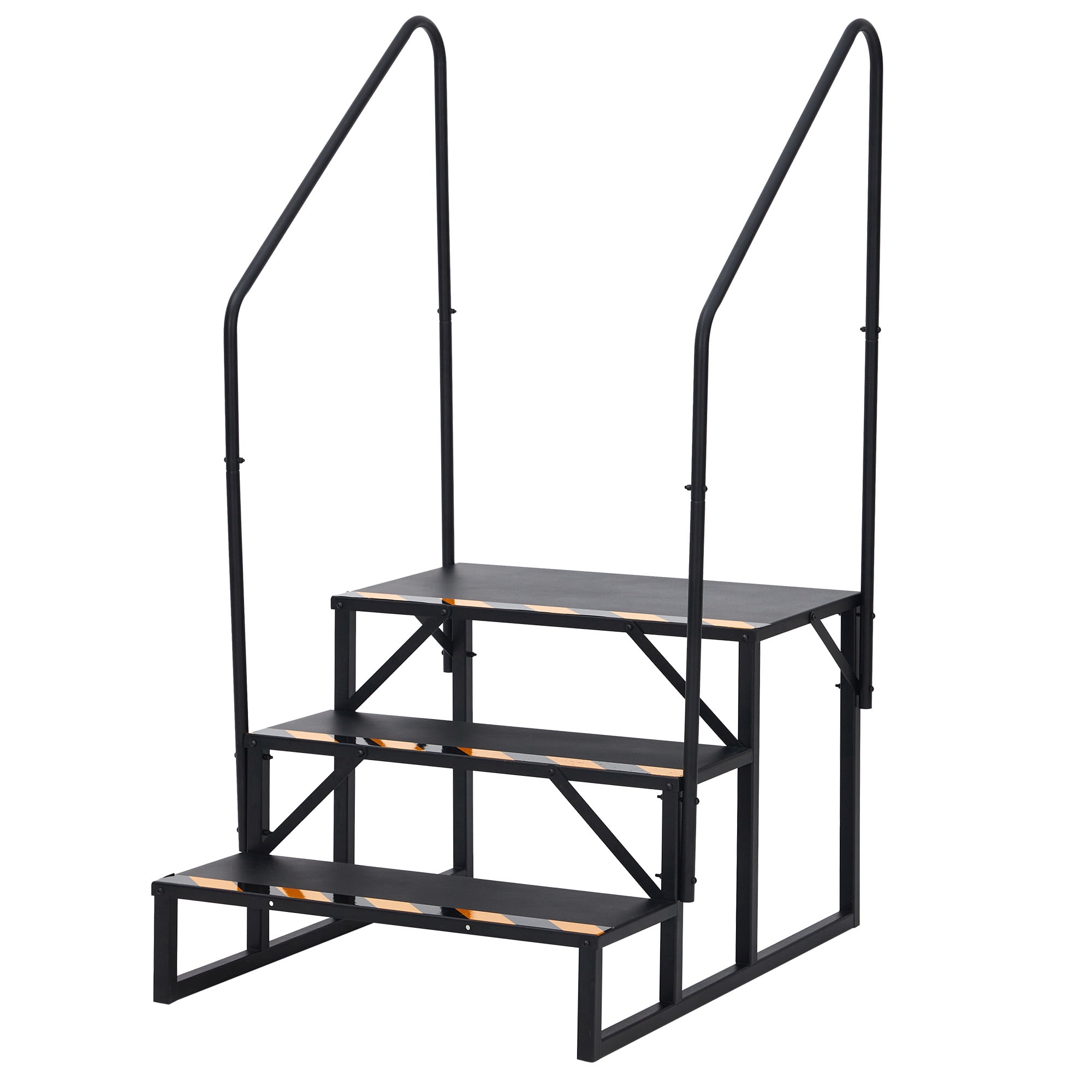 M optimized 3-Step RV Steps with Handrail, Outdoor RV Stairs Step ...
