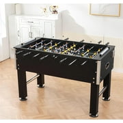 M optimized 54" Foosball Table  Furniture Style Soccer Game Table with 4 Ball for Indoor Game Room, 54.5" x 29.3" x 33.9"