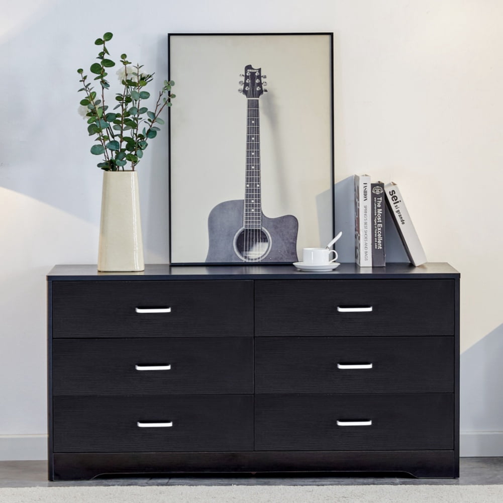 M optimized 6 Drawer Dresser Chest, Wide Chest with Drawers, Spacious ...