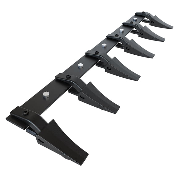 M optimized 60" Bucket Tooth Bar for Tractor Loader, Heavy-Duty 4560 LBS Load-Bearing Capacity, Fits Bucket Cutting Edges 1/2 in or Less, No Drilling Required for Easy Installation