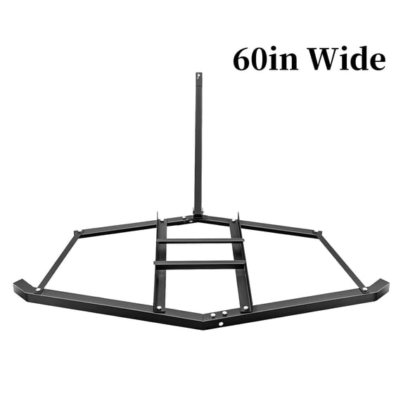 M optimized 60inch/66inch/84inch/90inch Driveway Drag Grader Harrow with 2 Adjustable Bars Driveway Drag Grader for Landscape Leveling or Farm Garden Field