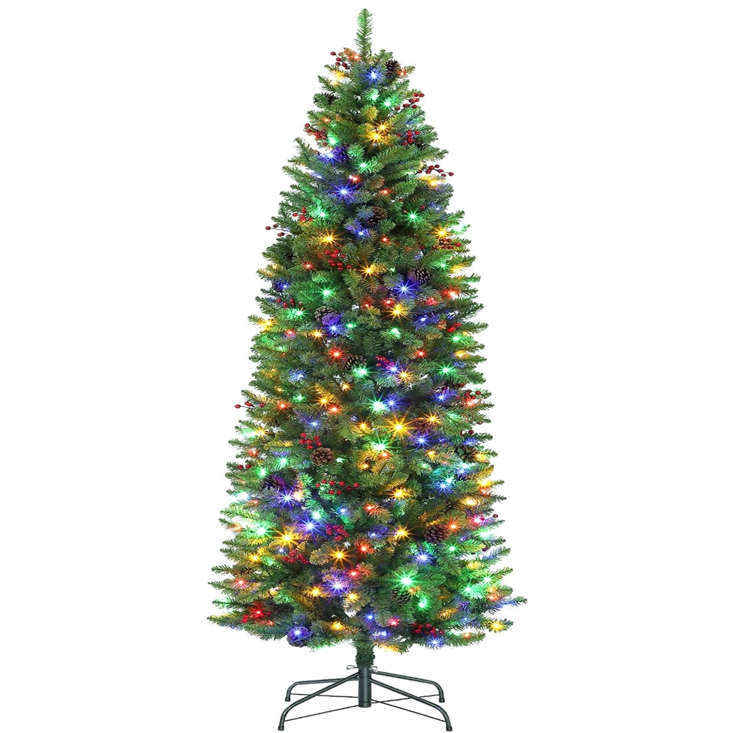 7 5 Ft Pencil Christmas Tree Pre Lit