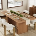 thumbnail image 1 of M optimized 70.9" Dining Table for 6-10 People, Modern Dining Room Table with Storage, Wood Kitchen Table with Fluted Legs, Dinner Tables for Kitchen Dining Room, 1 of 7