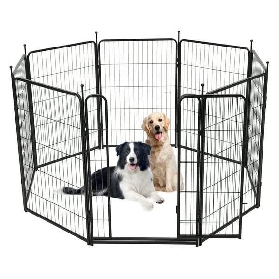 M optimized 8-Panel Dog Playpen, 40" Height Exercise Pen for Dogs, Outdoor Pet Fence for RV, Yard & Camping