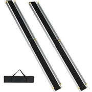M optimized 8FT Adjustable Wheelchair Ramp for Home Steps, Telescoping Portable Aluminum Stair Ramps, 600 Lbs Capacity, 7.9 Inch Wide Anti Slip Surface, Storage Bag, for Doorways