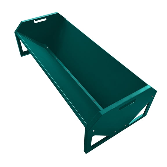 M optimized Animal Feed Container, 22 Gallon Volume, 45" Fodder Dispenser, Robust Steel Animal Trough, Steel Goat Feeding Trough for up to 10 Goats in Horse, Sheep, Hog Farm Sheds