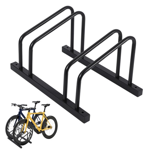 M optimized Bike Floor Parking, Bike Floor Stand for Outdoor Indoor Fit 22-28 in Wheel Stand Tire Width 2"