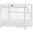 thumbnail image 1 of M optimized Bird Cage 28"x18.7"x23" Tall Iron Bird Cage with Rolling Stand, Lockable Casters, External Feeders & Removable Tray, 1 of 8