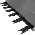 thumbnail image 1 of M optimized Bucket Tooth Bar for Sub-Compact Tractor, 57" Heavy Duty Tractor Bucket Teeth Fits Bucket Cutting Edges Sized 1/2" or Less, No Drilling Required, Black, 1 of 7