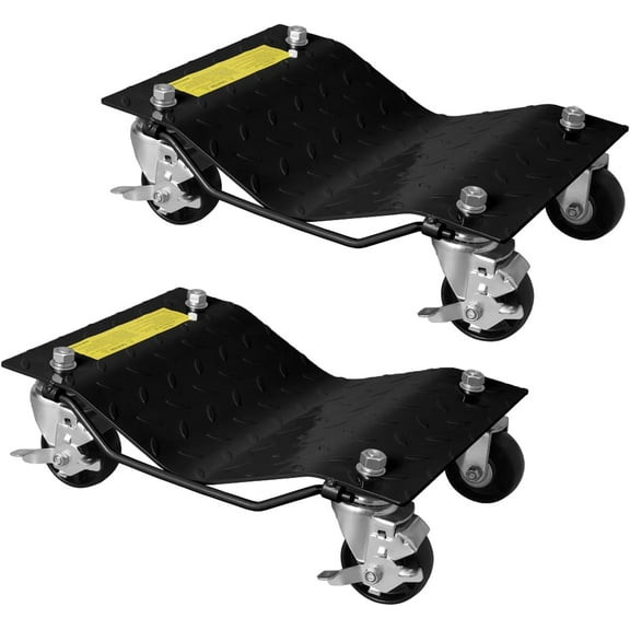 M optimized Car Dollies Set of 2, Car Wheel Dolly for Garage Moving Car, Vehicle Dolly Heavy-Duty for Motorcycles, Disabled Units, Trucks, Dirt Bike, Trailers