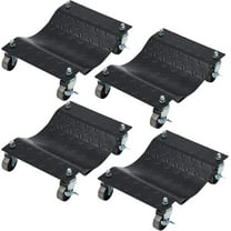 M optimized Car Dolly Wheel 4 PCS 6000lb Steel Tire Dolly Heavy Duty Skate Auto Repair Dolly Each for 1500lb, 11.7"x16"