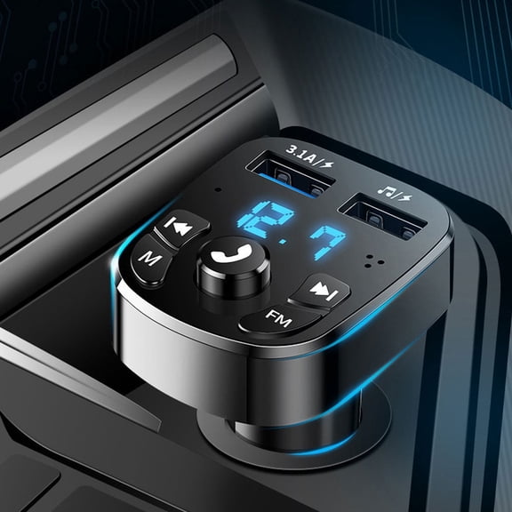 M optimized Car Multifunction Noise Reduction Car Mp3 Player Fm Transmitter Wireless Bluetooth-compatible Receiver Dual Usb Car Fast Charger