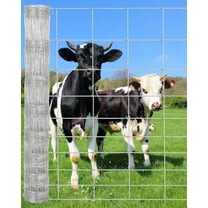 M optimized Cattle Farm Fence, 4FTx164FT Galvanized Wire Fencing Zinc Coating Wire Fencing, for Goat Deer Yard Livestock Animals Protection