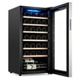 thumbnail image 1 of M optimized Compressor Wine Cooler, Freestanding Beverage Refrigerator, Wine Cellar with Adjustable Temp Control for Home Office Hotel Bar, 14/18/28 Bottle, 1 of 9