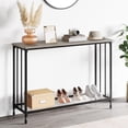 thumbnail image 1 of M optimized Console Table, Sofa Tables Narrow Entryway Table with Wood Shelf and Metal Frame, Behind Couch Table Industrial Hallway Table for Living Room Foyer Bedroom, 1 of 9