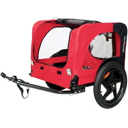 Aosom 2-In-1 Dog Bike Trailer, Pet Trolley Cart with Quick Aosom 2-In-1 Dog Bike Trailer, Pet Trolley Cart with Quick