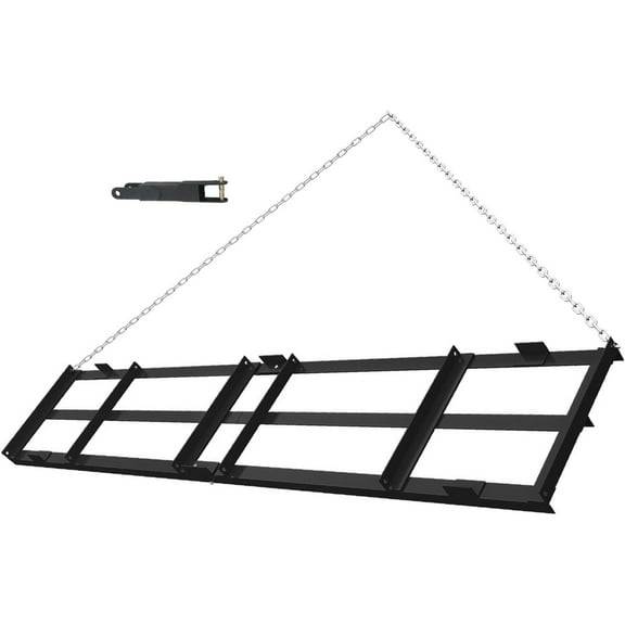 M optimized Drag Harrow Driveway Grader, Heavy Duty Power Rake, Driveway Drag for Gravel w/ 6 FT Chain, Tow Behind Lawn Rake for ATV, UTV, Tractor, Mower, Land Leveler for Gravel, Sand, Soil, Hay