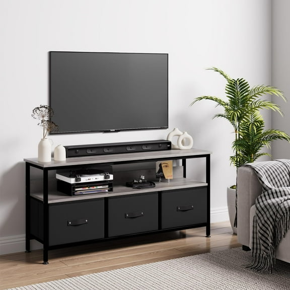 M optimized Dresser TV Stand, Entertainment Center with Storage, TV Stand for Bedroom Small TV Stand Dresser with Drawers and Shelves, TV & Media Console Table Furniture for Living Room